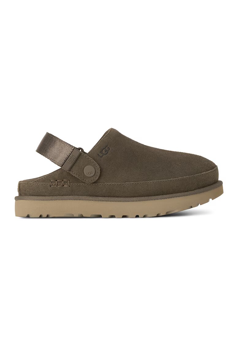 UGG Велурено сабо Goldenstar с отворена пета - Каки