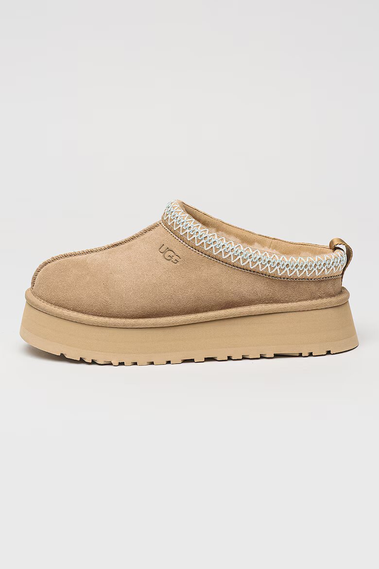 UGG Велурено сабо Tazz с равна платформа Бежов