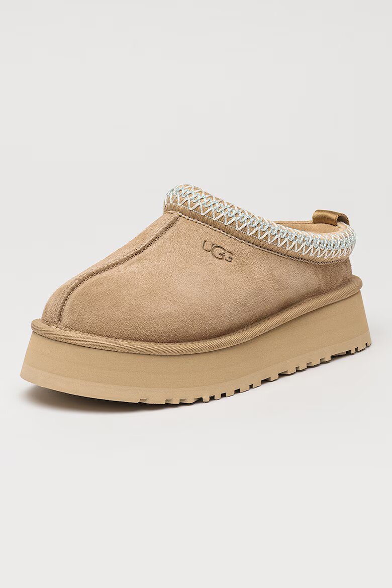 UGG Велурено сабо Tazz с равна платформа Бежов