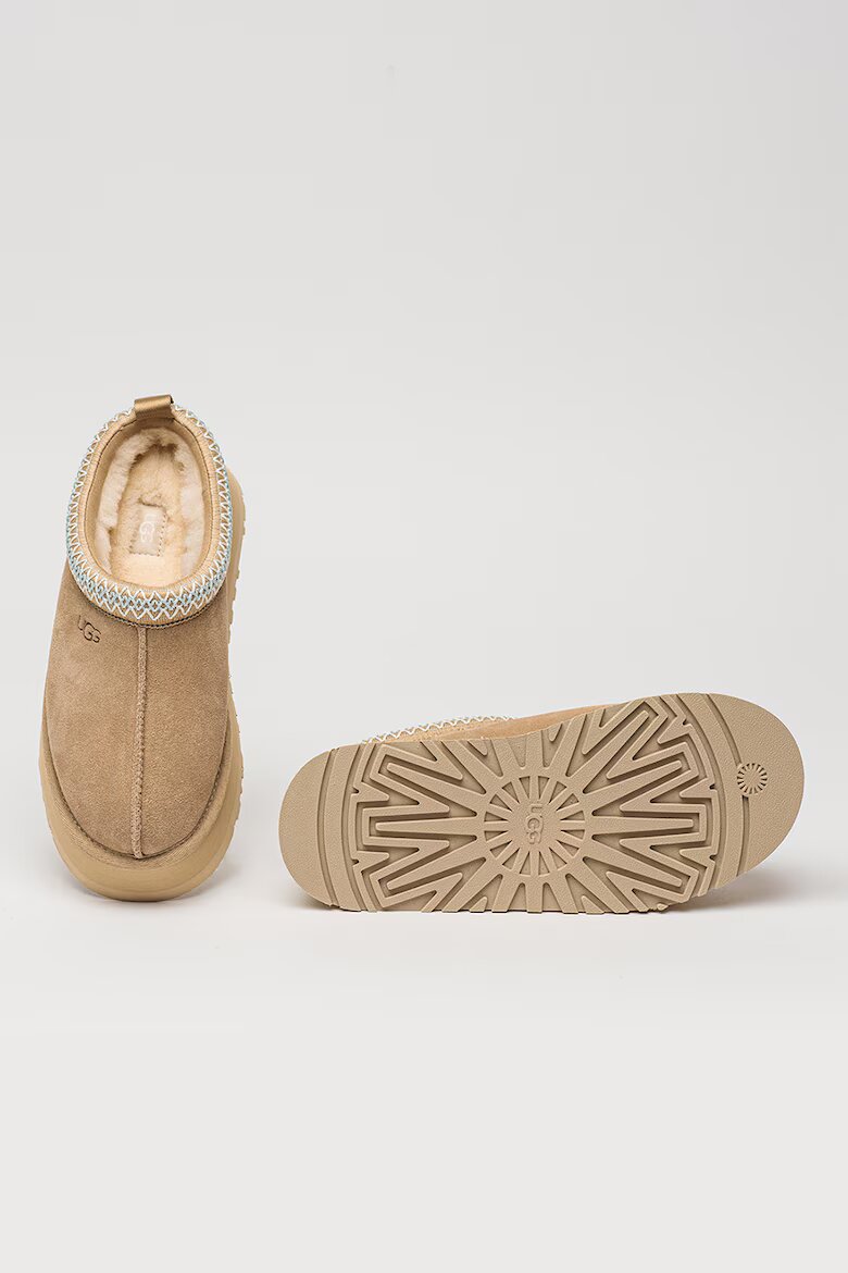 UGG Велурено сабо Tazz с равна платформа Бежов