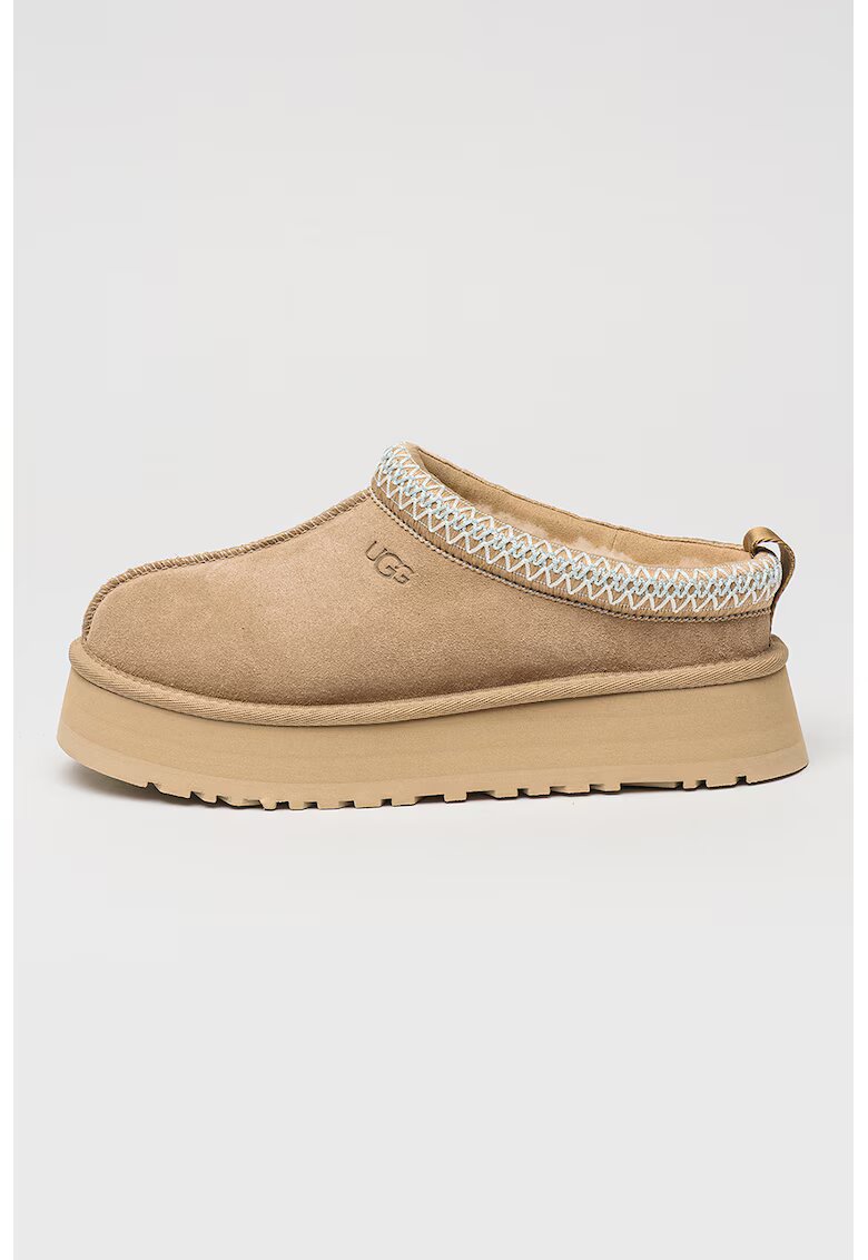 UGG Велурено сабо Tazz с равна платформа - Бежов