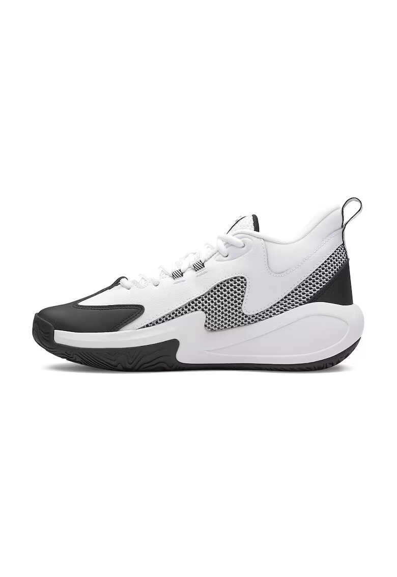 Under Armour Баскетболни обувки Curry 3Z с кожа - Бял/Черен