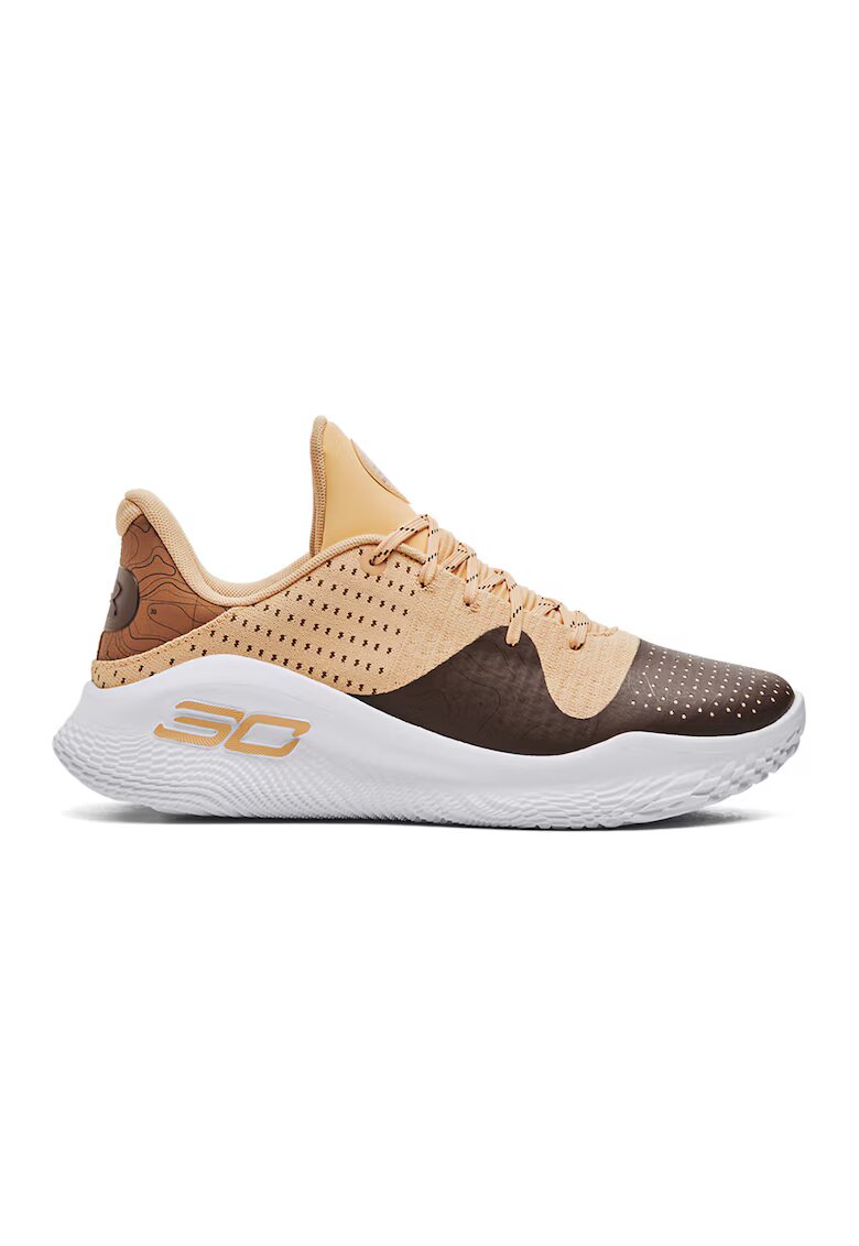 Under Armour Баскетболни обувки Curry 4 Low Flotro CC - Кафяв/Камел