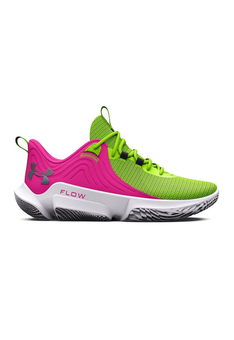 Under Armour Баскетболни обувки Flow Futr 2 - Фуксия/Неоново зелено