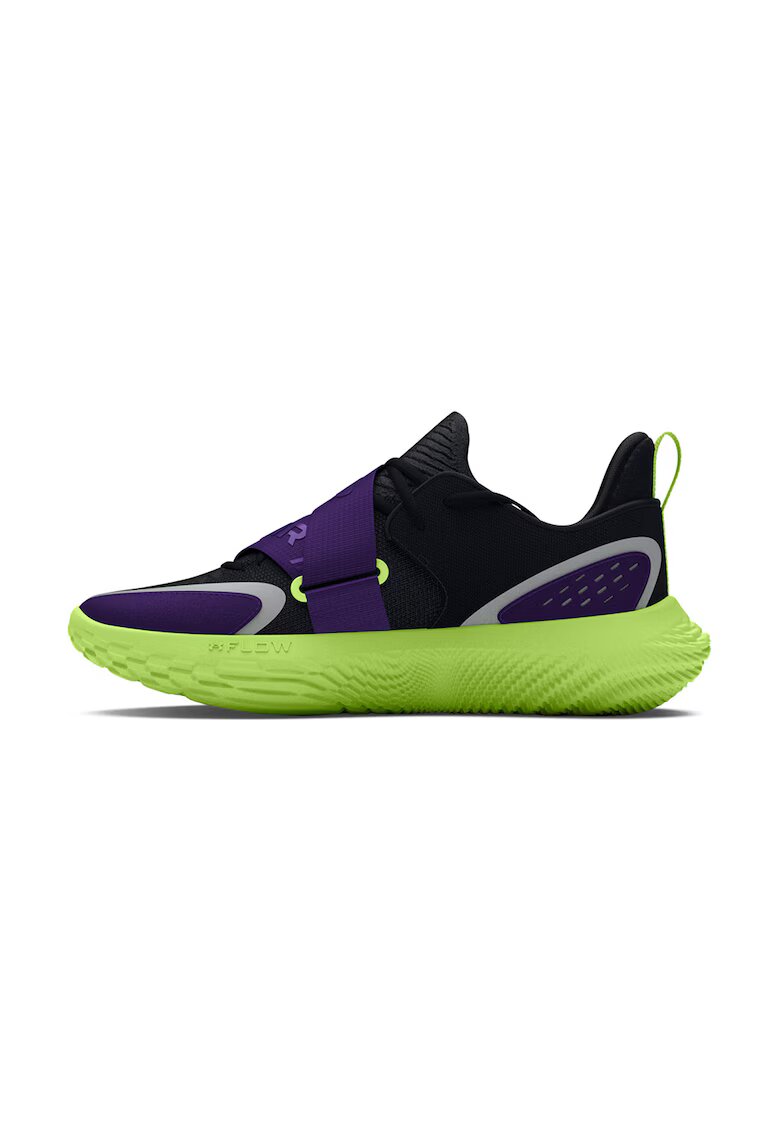 Under Armour Баскетболни обувки Flow Futr X4 - Черен/Светло сив/Бледозелен