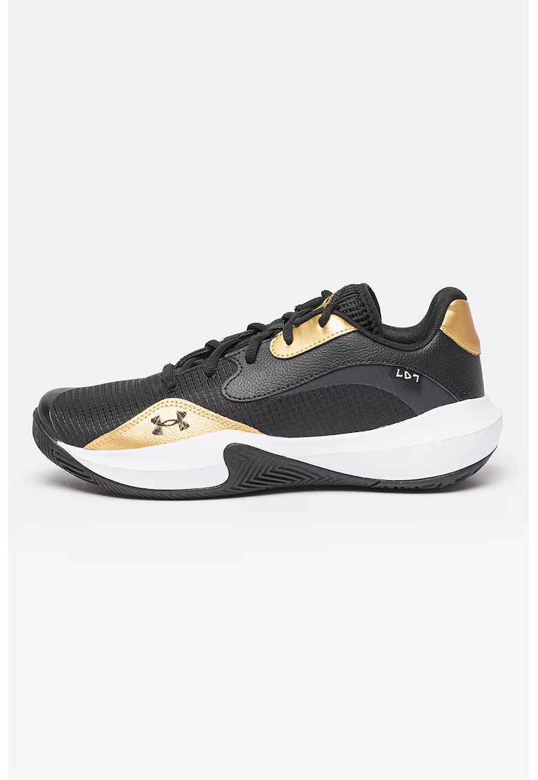 Under Armour Баскетболни обувки Lockdown 7 с нисък профил - Златист/Черен