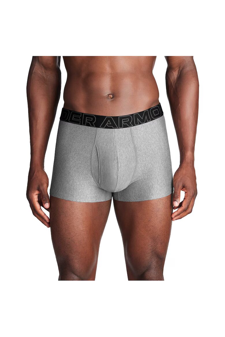 Under Armour Боксерки 174107 с лого 3 - чифта Черен/Сив