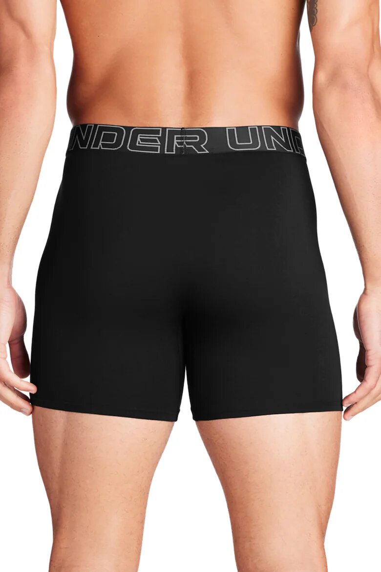 Under Armour Боксерки с лого на талията - 3 чифта Черен