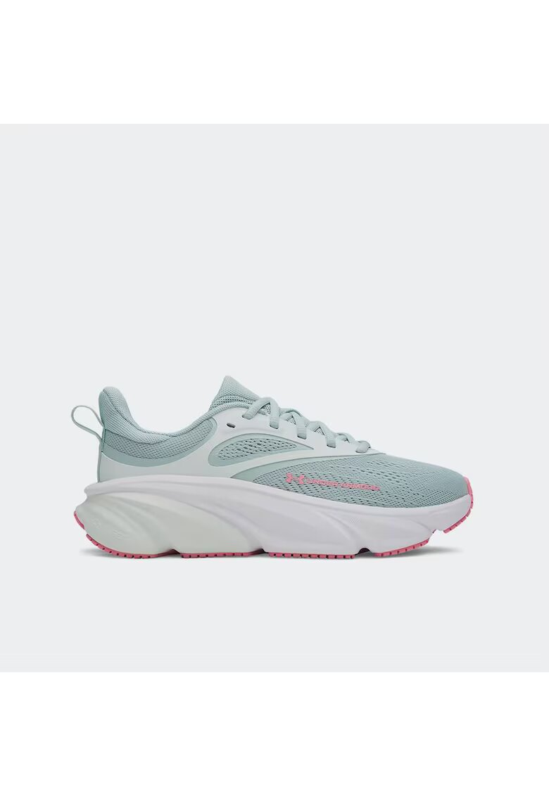 Under Armour Дамски спортни обувки - Rogue 6 - Enamel Blue / Illusion Green / Bittersweet Pink - лека мрежа - междинна подметка Charged+