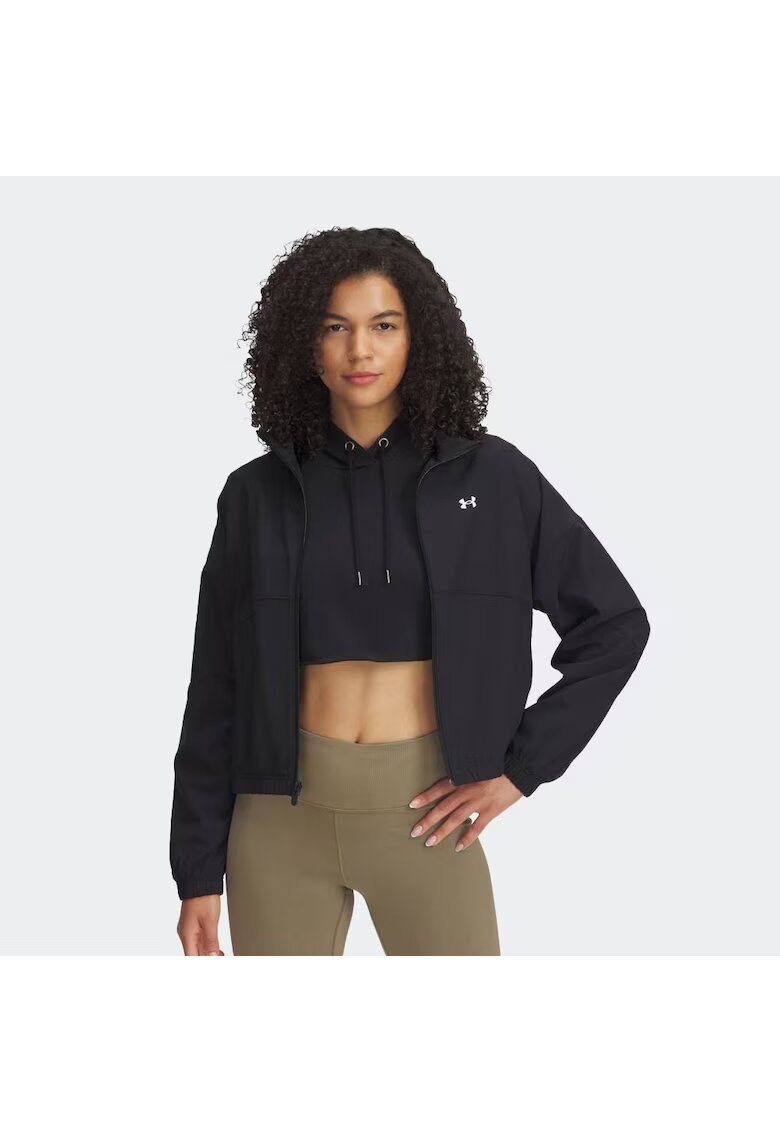 Under Armour Дамско спортно яке Rival - черно/бяло - полиестер