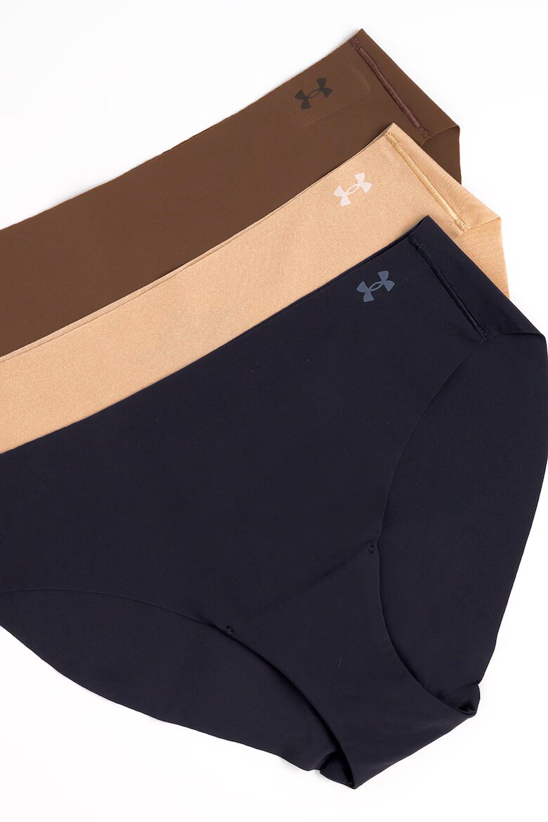 Under Armour Фитнес бикини Pure Stretch - 3 чифта Черен/Тъмнобежово/Земен