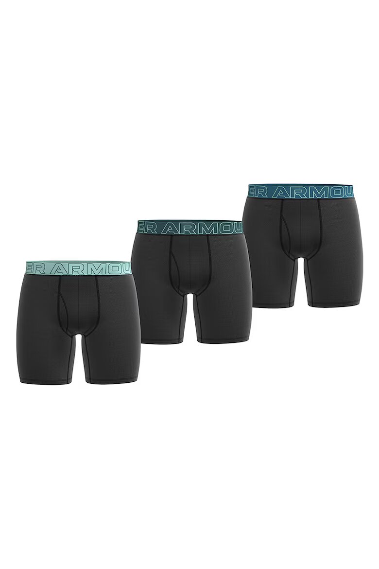 Under Armour Фитнес боксерки Performance - 3 чифта Циан/Tъмносив