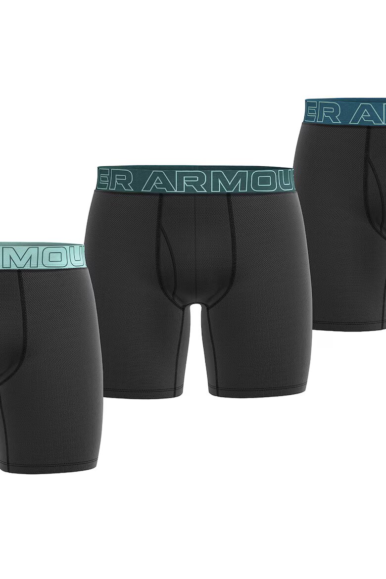 Under Armour Фитнес боксерки Performance - 3 чифта Циан/Tъмносив