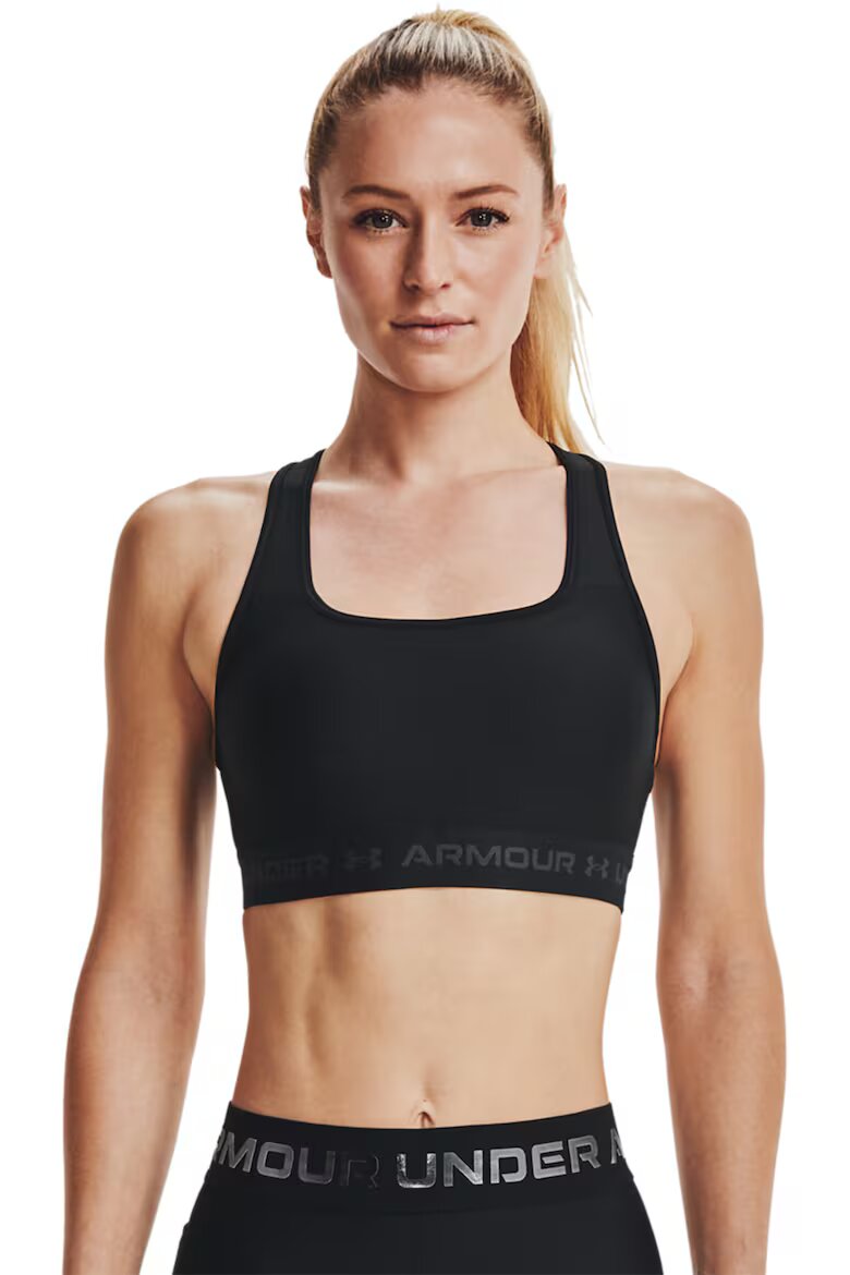 Under Armour Фитнес бюстие със средна поддръжка Черен