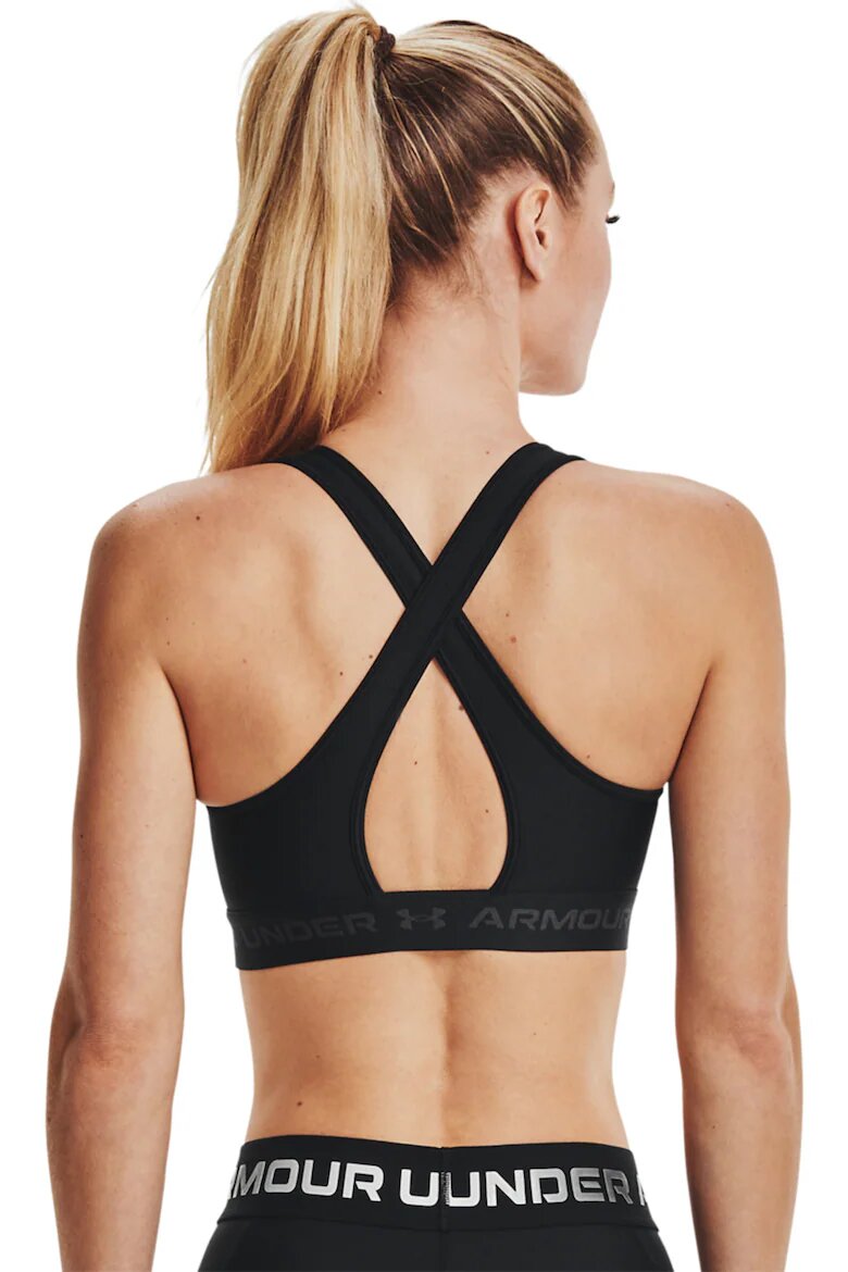 Under Armour Фитнес бюстие със средна поддръжка Черен