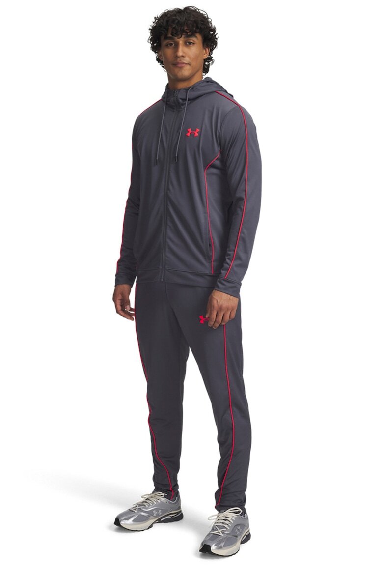 Under Armour Фитнес екип с лого Червен/Tъмносив