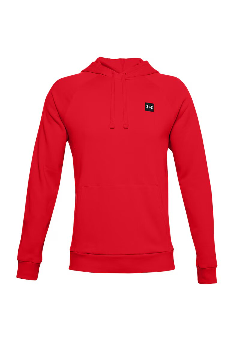Under Armour Фитнес худи Rival с джоб кенгуру - Червен