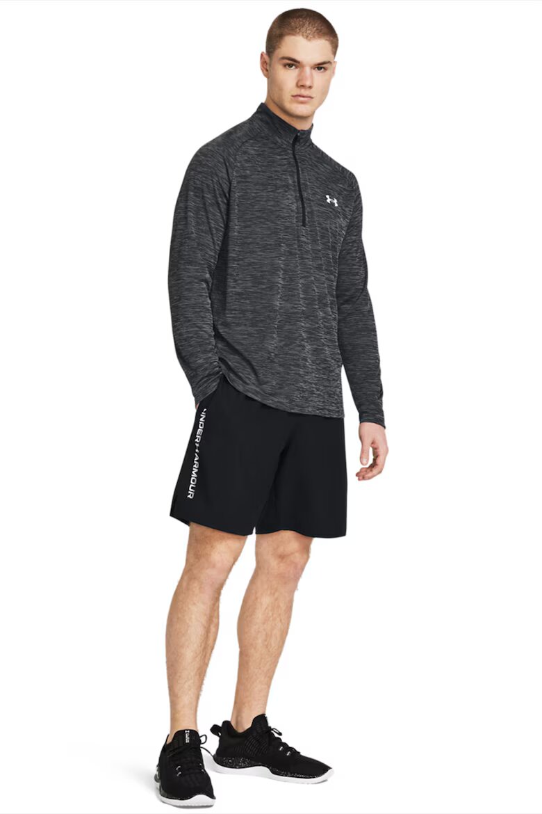 Under Armour Фитнес шорти Wordmark с лого Черен/Бял