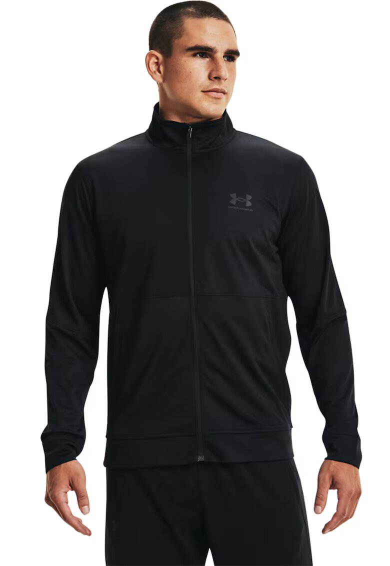 Under Armour Фитнес суитшърт от пике с цип