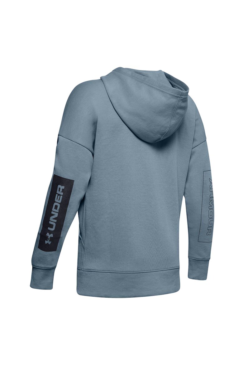 Under Armour Фитнес суитшърт Unstoppable с качулка и цип