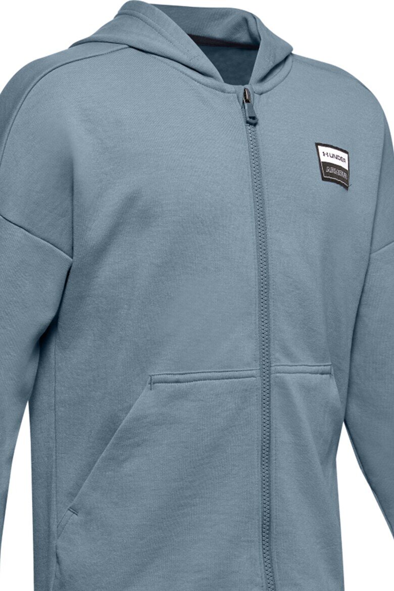 Under Armour Фитнес суитшърт Unstoppable с качулка и цип