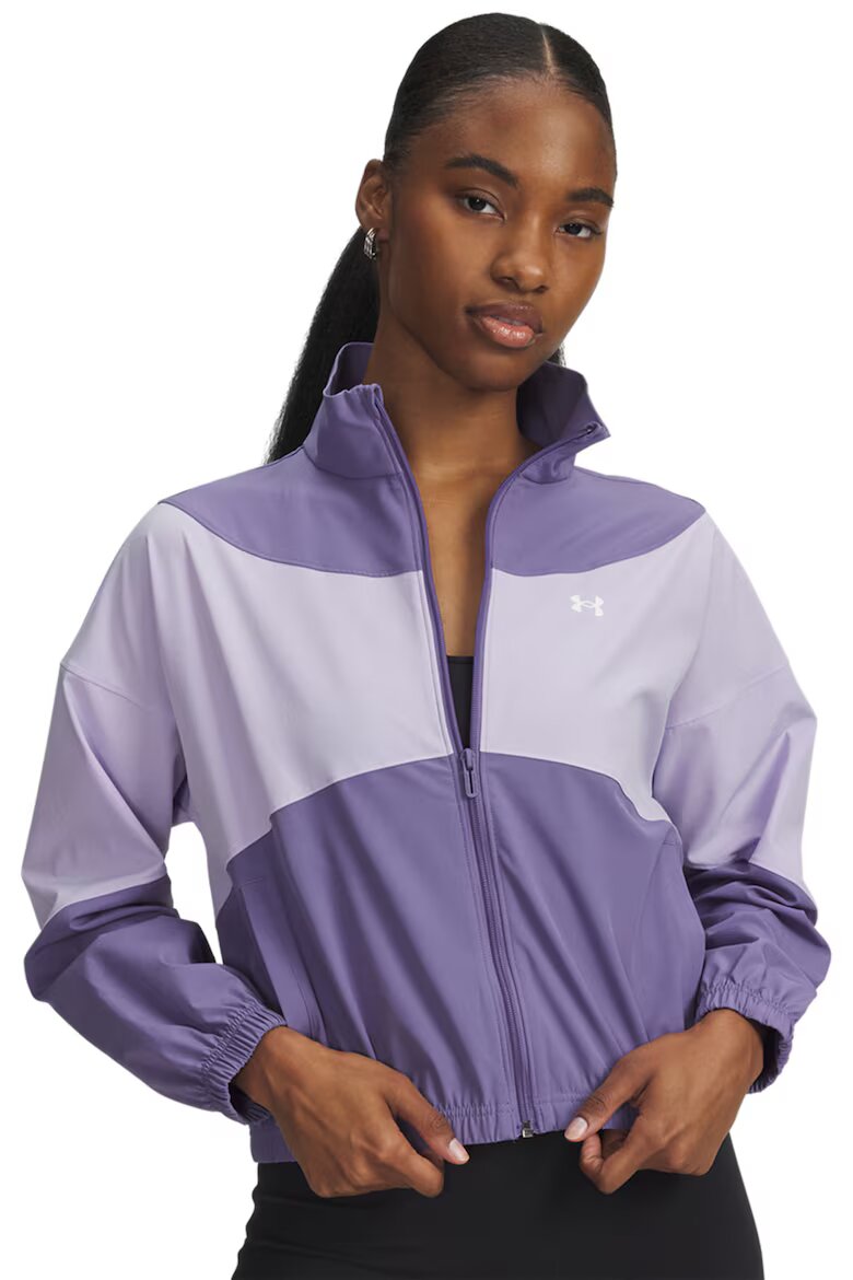 Under Armour Фитнес яке с паднали ръкави Лилав/Аметист