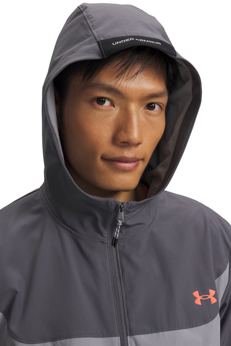 Under Armour Фитнес яке Tech Utility с качулка Сив