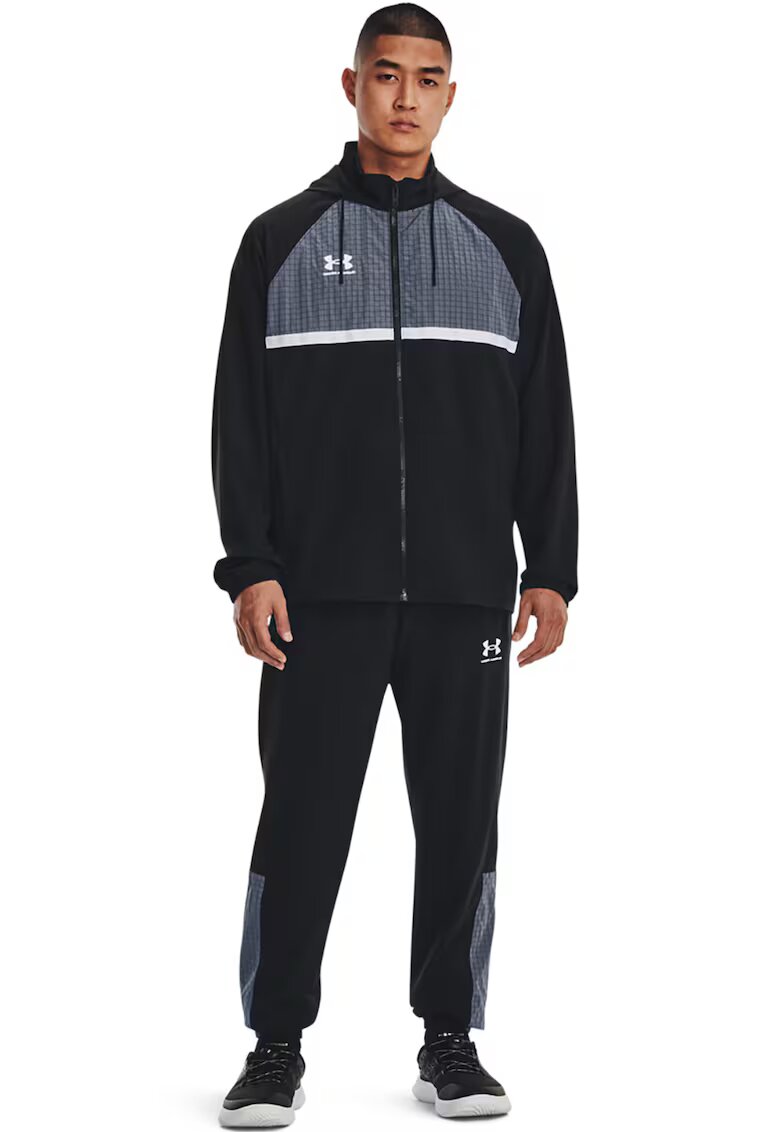 Under Armour Футболен екип Accelerate с качулка - Бял/Черен/Син