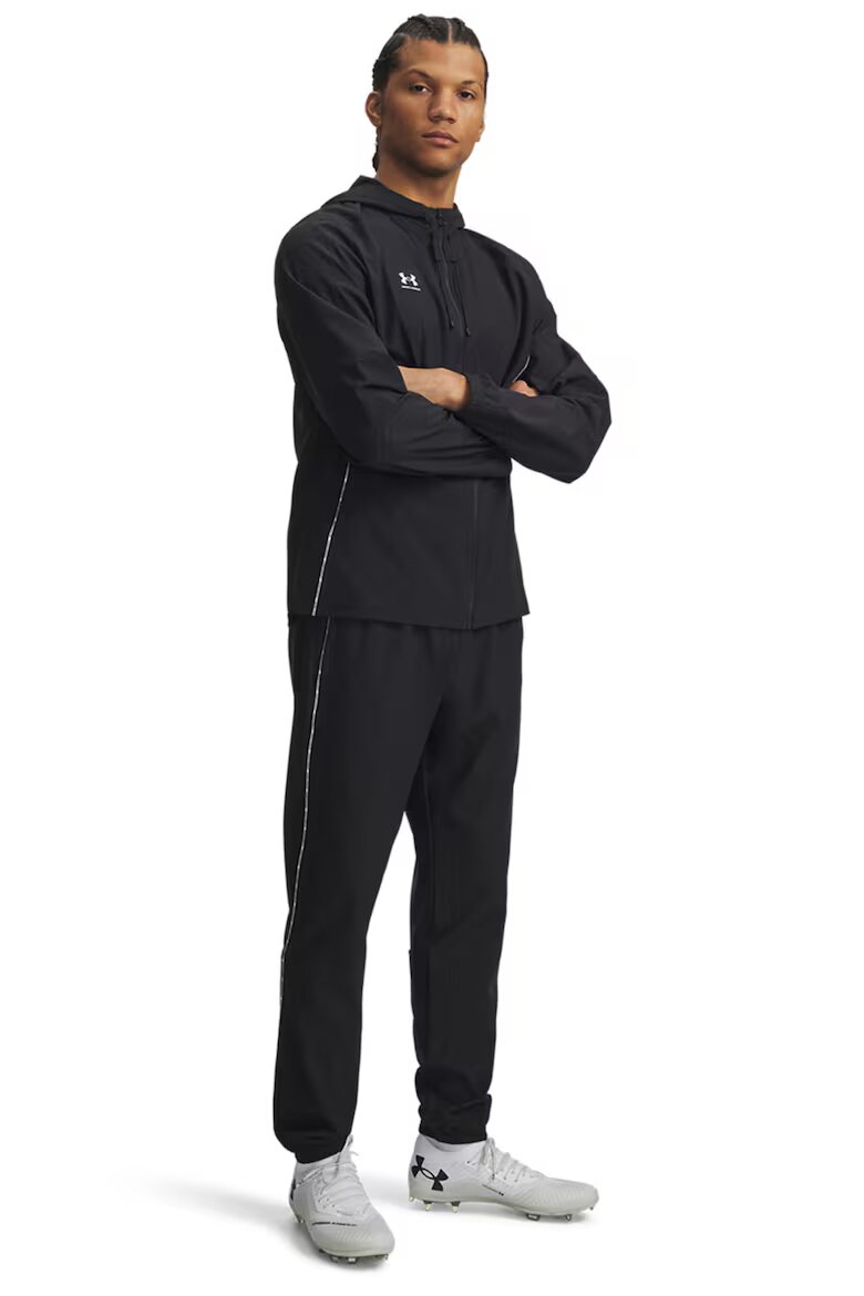 Under Armour Футболен слим екип Challenger Pro с лого и цип Бял/Черен
