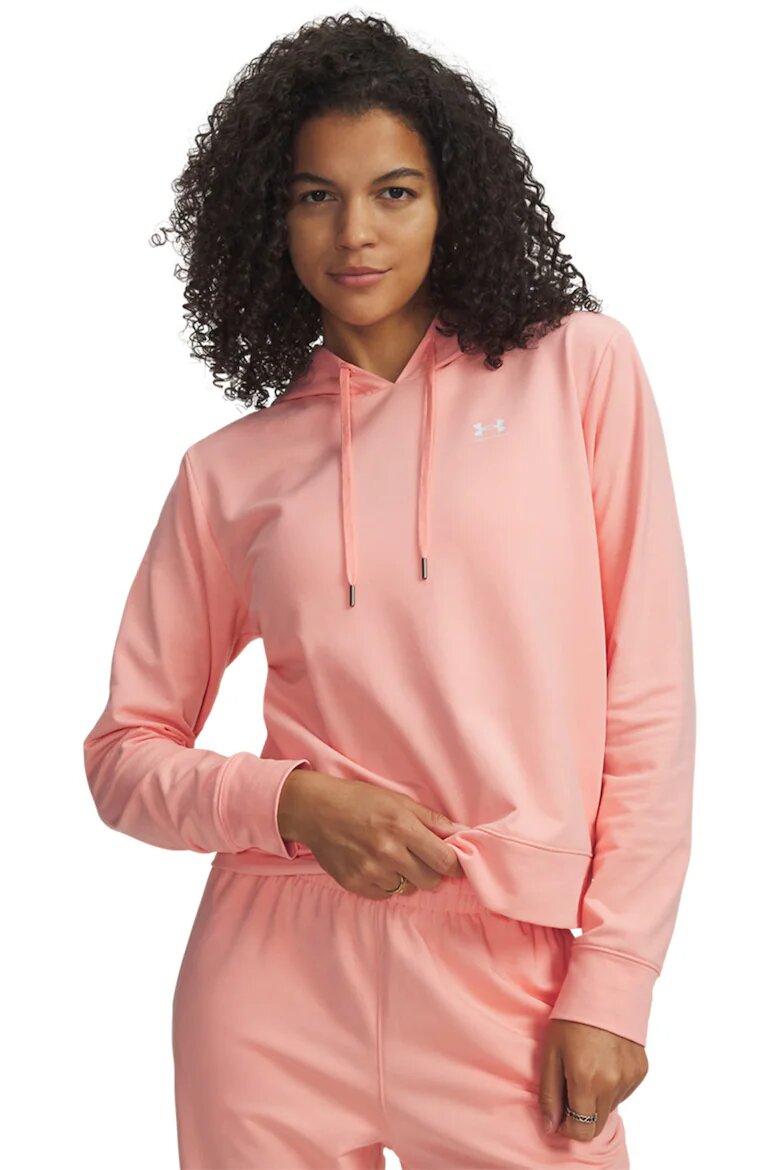 Under Armour Худи Sport Terry с лого Розова сьомга