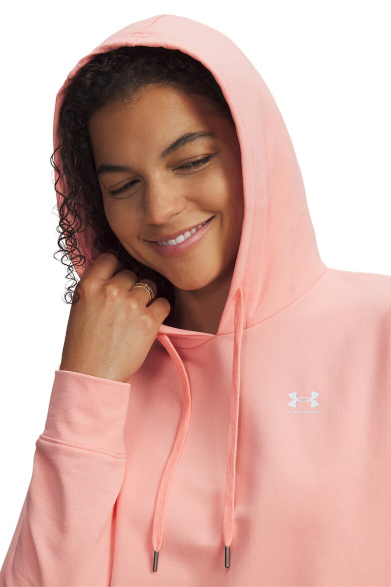 Under Armour Худи Sport Terry с лого Розова сьомга