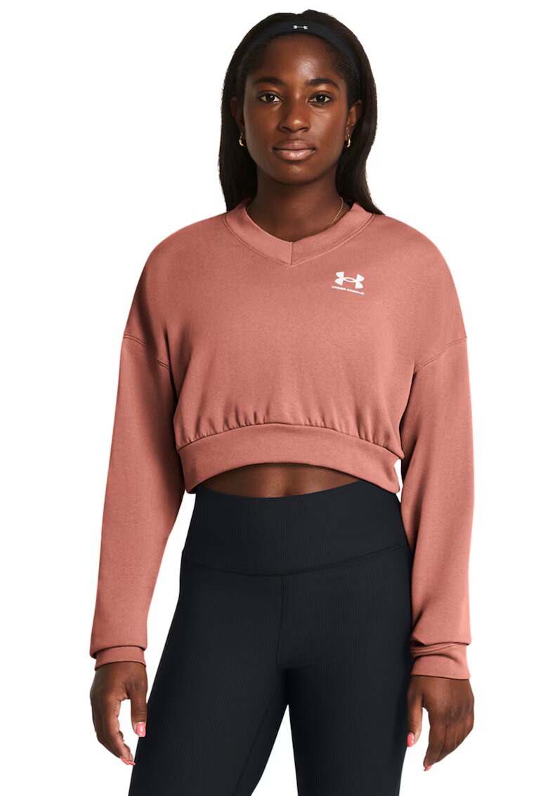Under Armour Къс фитнес суитшърт Rival Terry