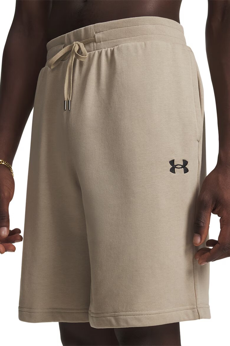 Under Armour Къс панталон Rival с памук Черен/Светло бежово