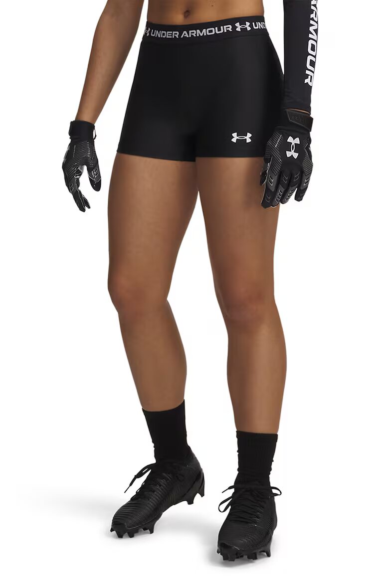 Under Armour Къс спортен клин HeatGear® с лого Черен/Бял