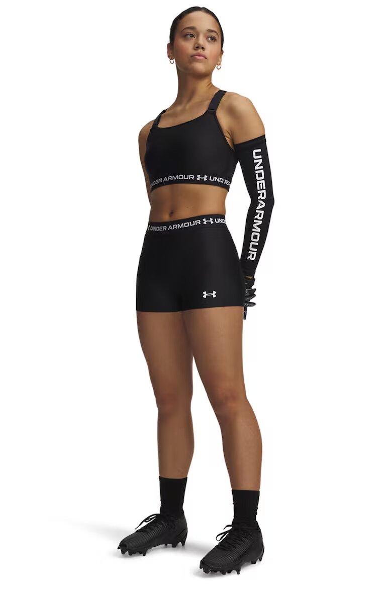 Under Armour Къс спортен клин HeatGear® с лого Черен/Бял