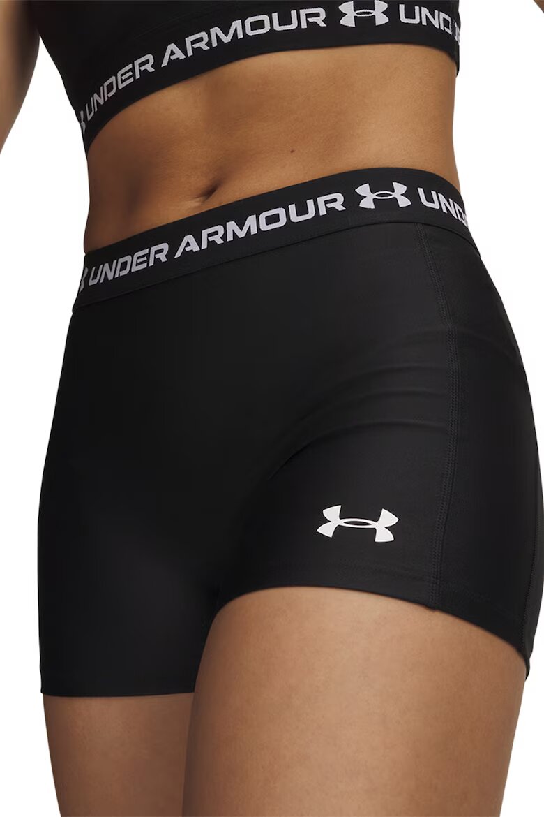 Under Armour Къс спортен клин HeatGear® с лого Черен/Бял