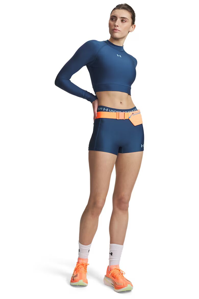 Under Armour Къс спортен клин HeatGear® с лого Тъмносин