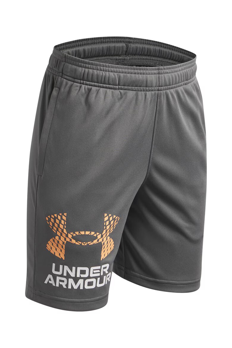 Under Armour Къс спортен панталон Tech™ с лого Бледооранжев/Сив