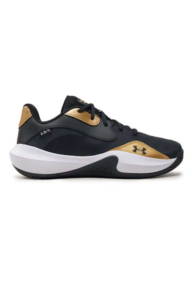 Under Armour Мъжки баскетболни обувки 01694 Естествена кожа Черни