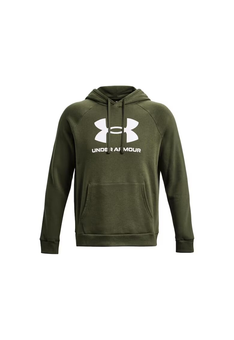 Under Armour Мъжки суичър XS - подплата - качулка - каки зелено - памук/полиестер