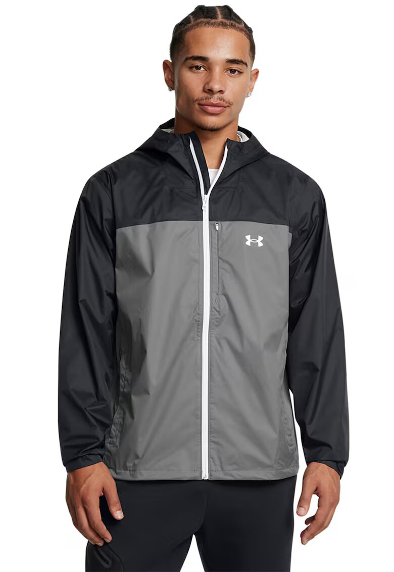 Under Armour Непромокаемо хайкинг яке Cloudstrike - Сив/Избеляло черно