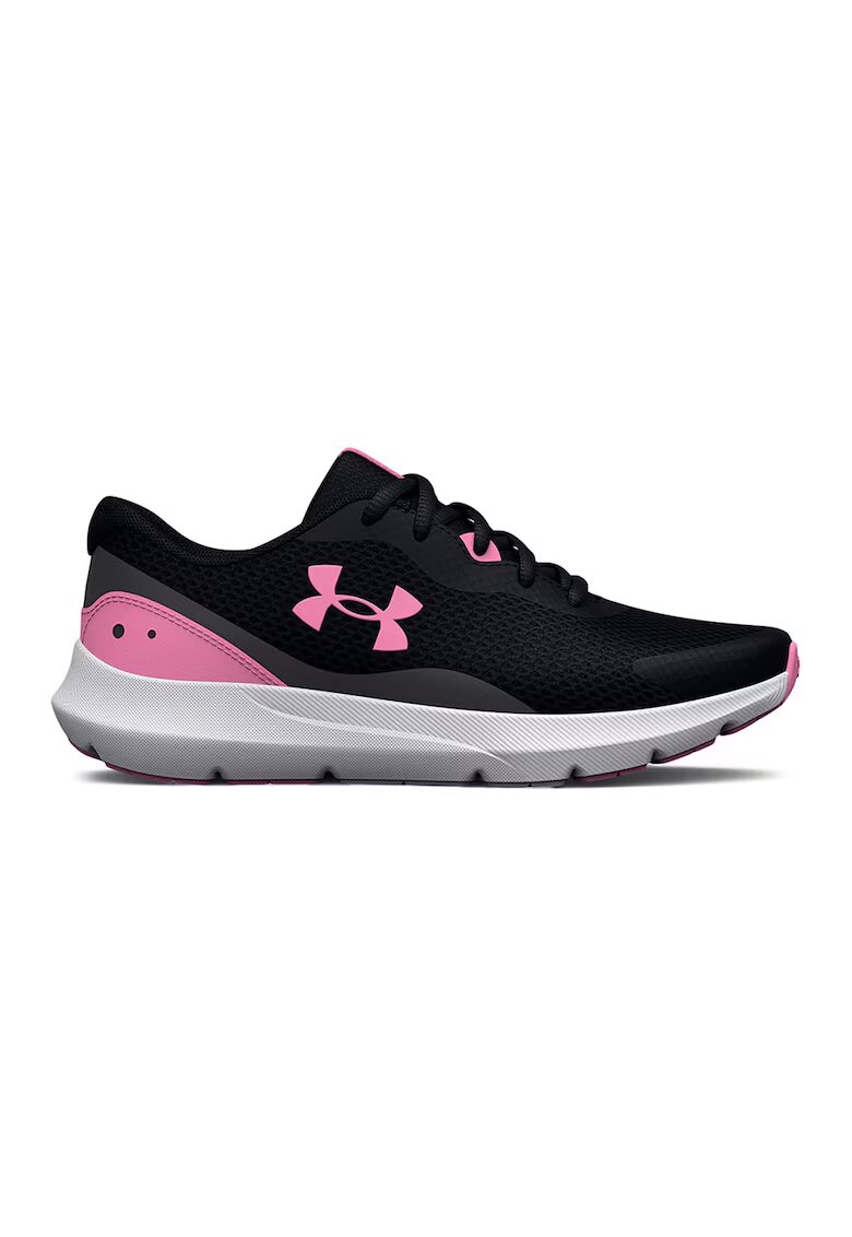 Under Armour Обувки Surge 3 за бягане с лого - Черен/Розово