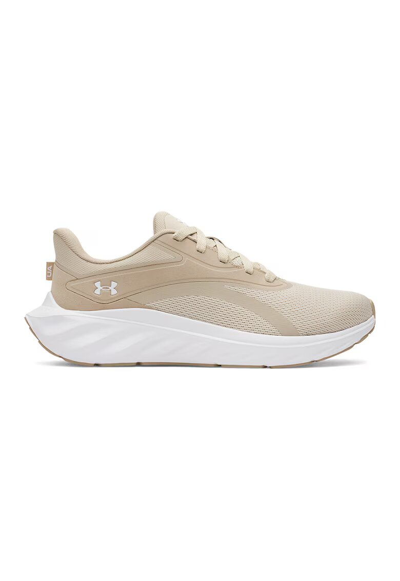 Under Armour Обувки за бягане Ascend с мрежести зони - Бял/Бежов