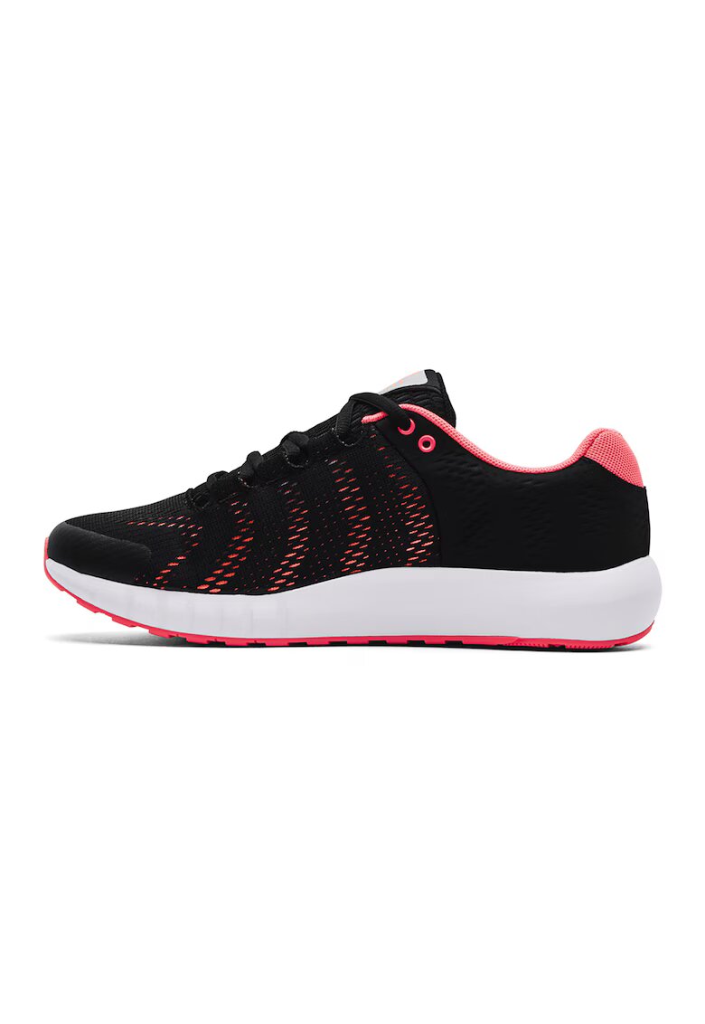 Under Armour Обувки за бягане Micro G® Pursuit - Бял/Черен/Розова сьомга