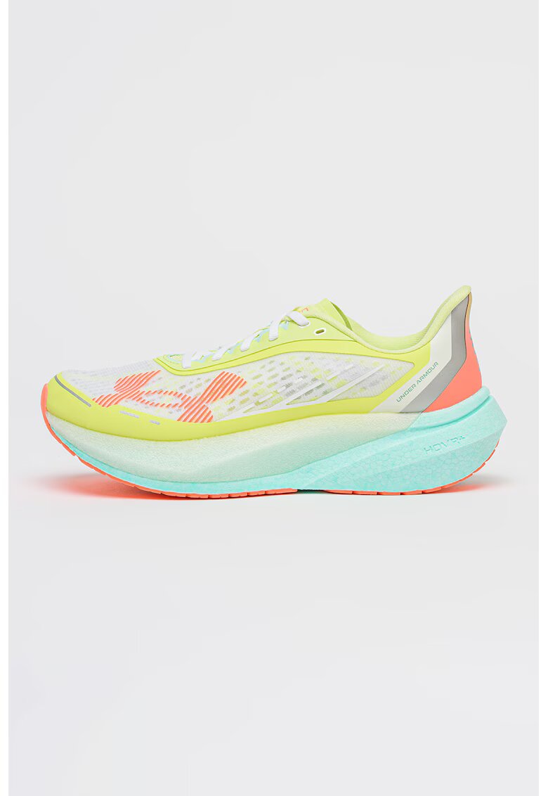 Under Armour Обувки за бягане Velociti Distance - Неоново оранжево/Лайм зелено