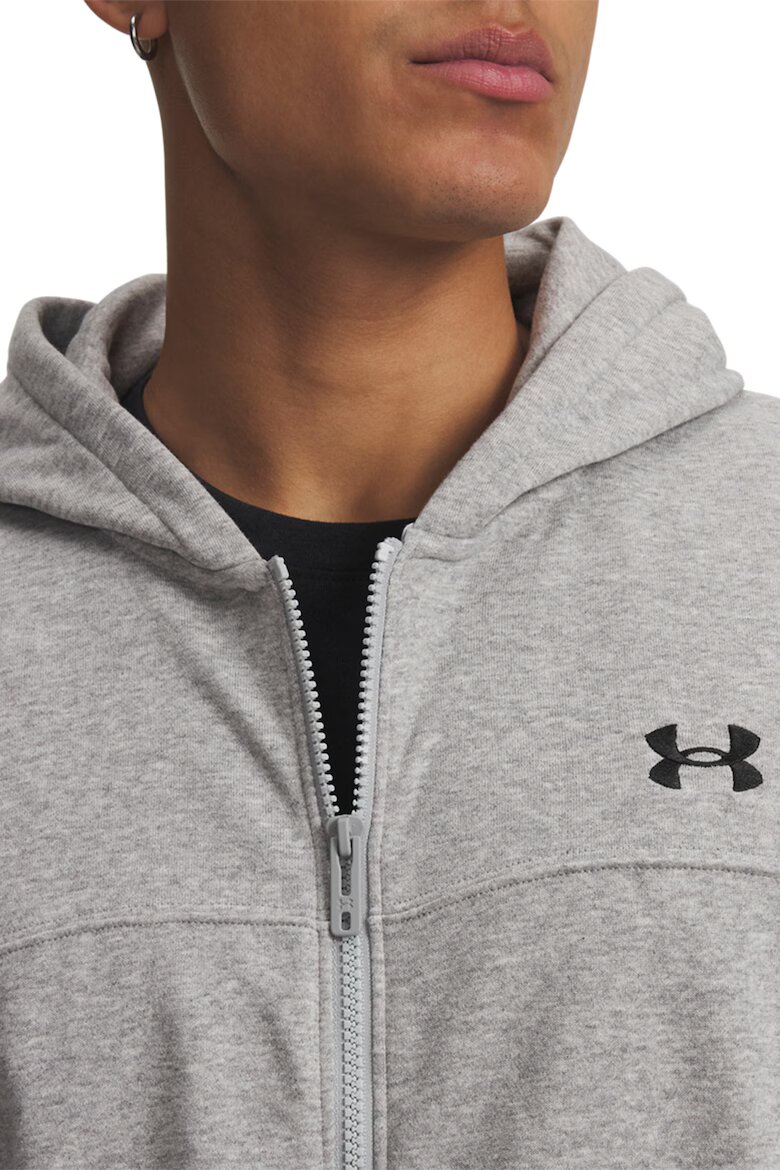 Under Armour Олекотено свободно худи Rival Сив меланж