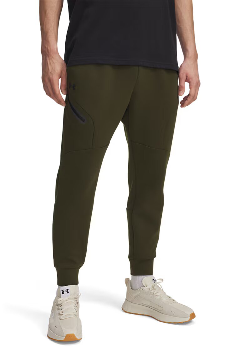 Under Armour Поларен слим джогър Unstoppable - Тъмно каки