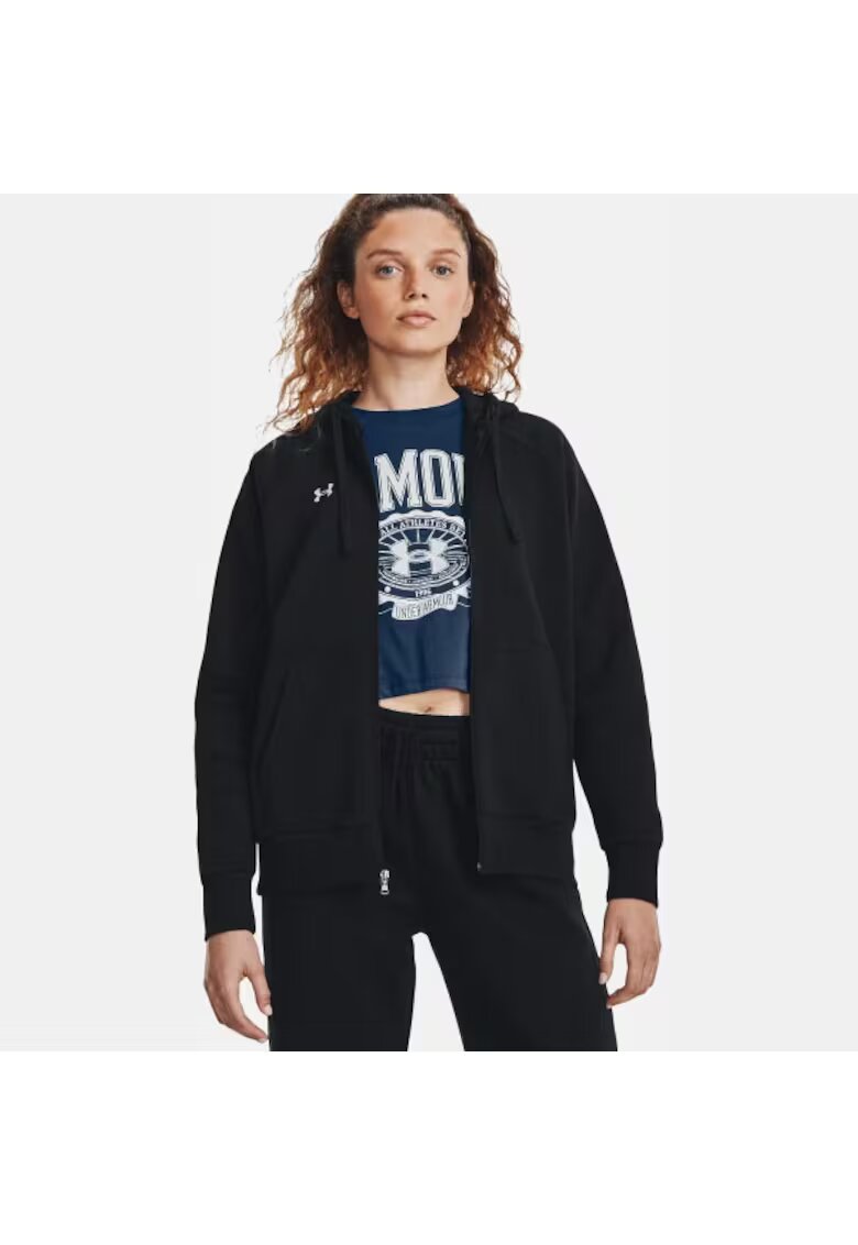 Under Armour Поларено фитнес худи Rival с цип