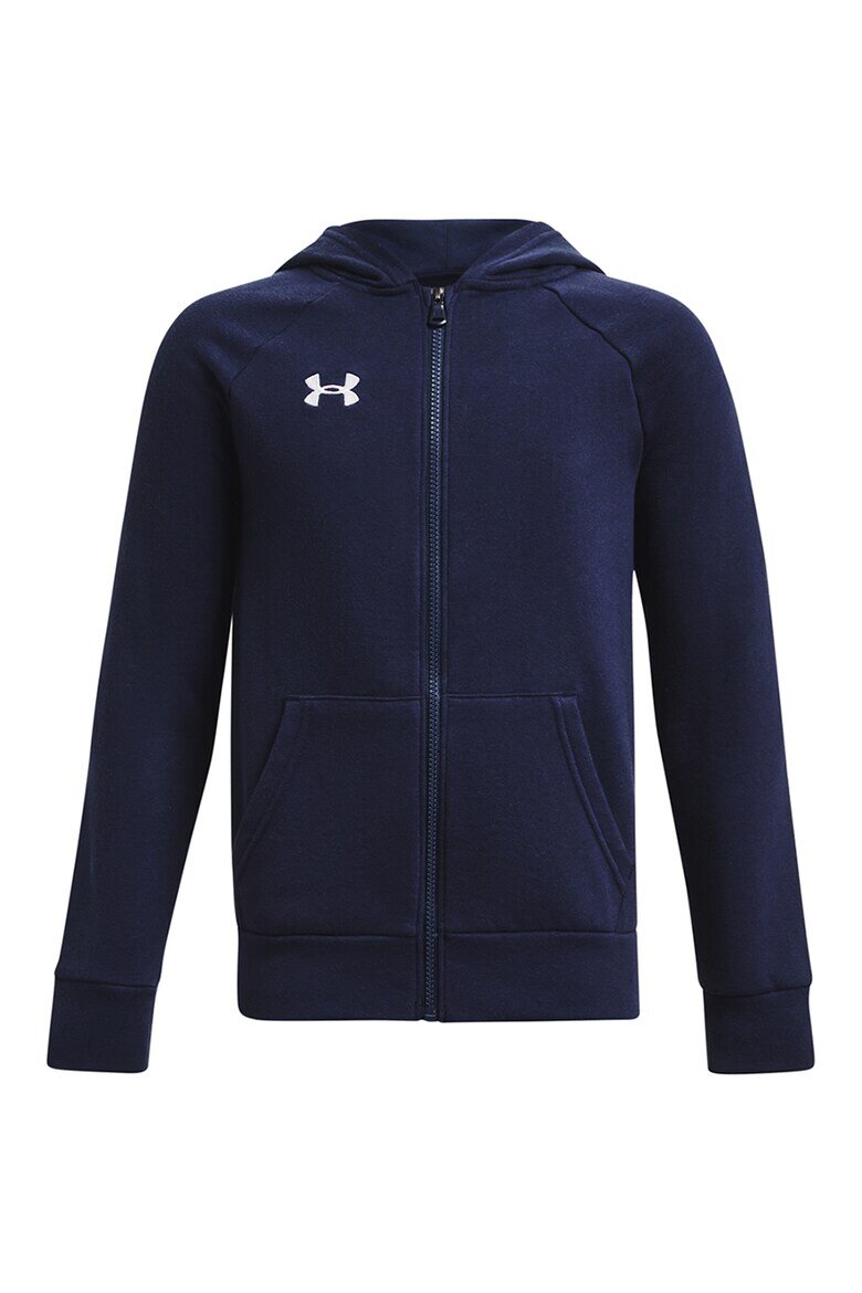 Under Armour Поларено худи Rival с цип Тъмносин