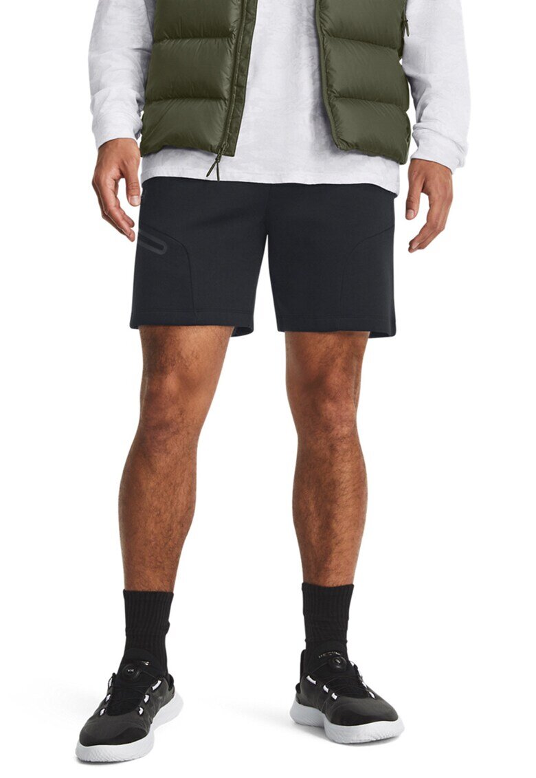 Under Armour Шорти Unstoppable с лого - Черен